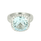 Poiray - Antik Girls - Elegant ring in white gold, 8-carat topaz and diamonds
