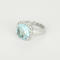 Poiray - Antik Girls - Elegant ring in white gold, 8-carat topaz and diamonds