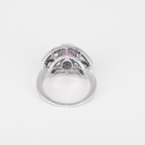 MELLERIO - FLORE Bague en Or blanc 18k Saphir