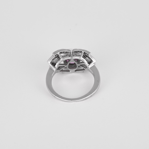 Bague 56 MELLERIO - FLORE Bague en Or blanc 18k Saphir 58 Facettes DV32013-1