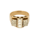 Bague Or jaune 18k et Platine Diamant