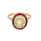 Bague en Or jaune 18k Diamant