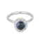 Bague en Or blanc 18k Saphir