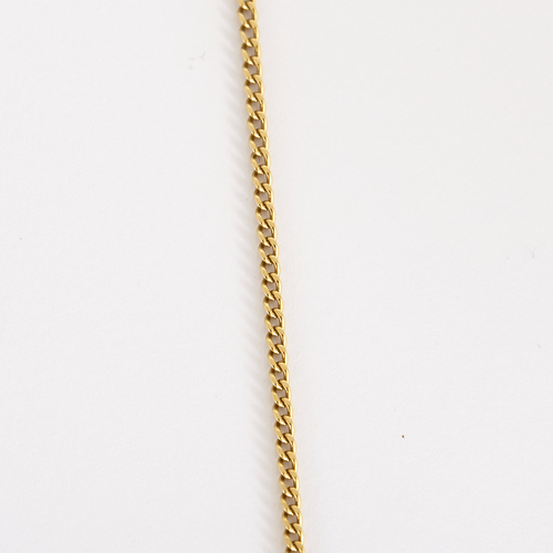 Tiffany & Co - 14K yellow gold pendant, sapphires, and replacement 18K yellow gold chain