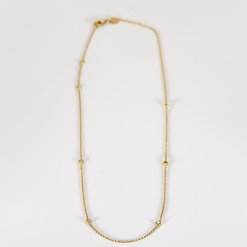 Artus Bertrand - Yellow gold and diamond necklace