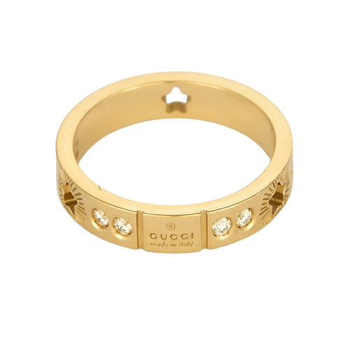 Gucci Ring Icon in 18k Yellow Gold Diamond