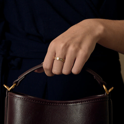 Gucci Ring Icon in 18k Yellow Gold Diamond