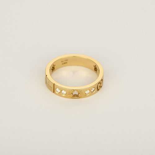Gucci Ring Icon in 18k Yellow Gold Diamond