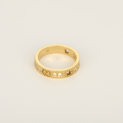 Gucci Ring Icon in 18k Yellow Gold Diamond