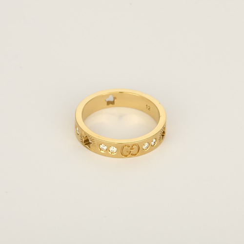 Gucci Ring Icon in 18k Yellow Gold Diamond