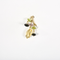 Boucles d'oreilles en or jaune, citrines, améthystes, péridots et onyx.