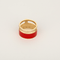 Repossi Bague Berbere Chromatic laque rouge, or rose 18k et diamants