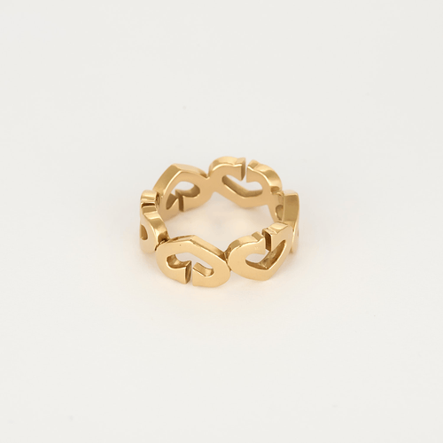 Cartier - Hjerte C - Ring i gult guld og diamanter