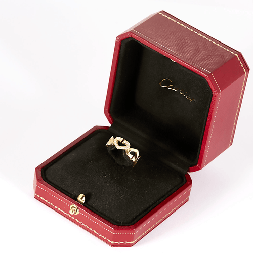 Cartier - Hjerte C - Ring i gult guld og diamanter