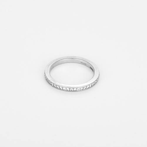 DE BEERS - Vielsesring amerikansk i Platin og diamanter