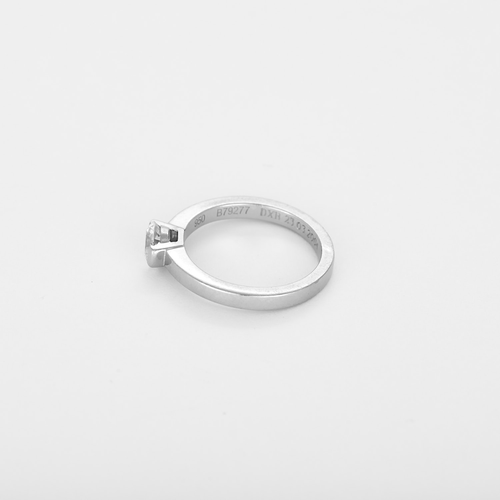 DE BEERS - Anello in platino e diamante