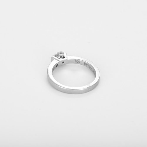 DE BEERS - Anello in platino e diamante