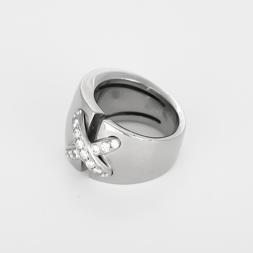 Bague 54.5 Bague en Or blanc 18k Diamant 58 Facettes DV31915-1