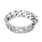 Dior - Mjuk gourmettelänk-ring i vitguld och diamanter