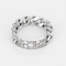 Dior - Mjuk gourmettelänk-ring i vitguld och diamanter