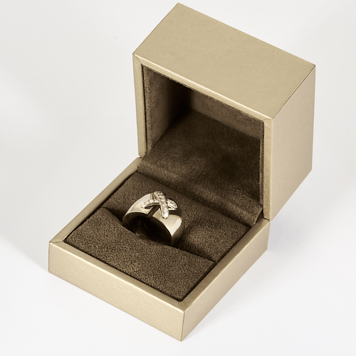 Bague 54.5 Bague en Or blanc 18k Diamant 58 Facettes DV31915-1