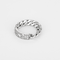Dior - Mjuk gourmettelänk-ring i vitguld och diamanter