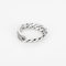 Dior - Mjuk gourmettelänk-ring i vitguld och diamanter