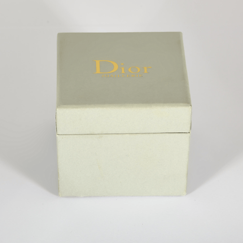 Dior - Mjuk gourmettelänk-ring i vitguld och diamanter