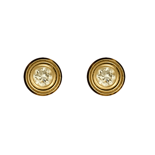 Cartier - Cartier of love - Yellow gold and diamond earrings