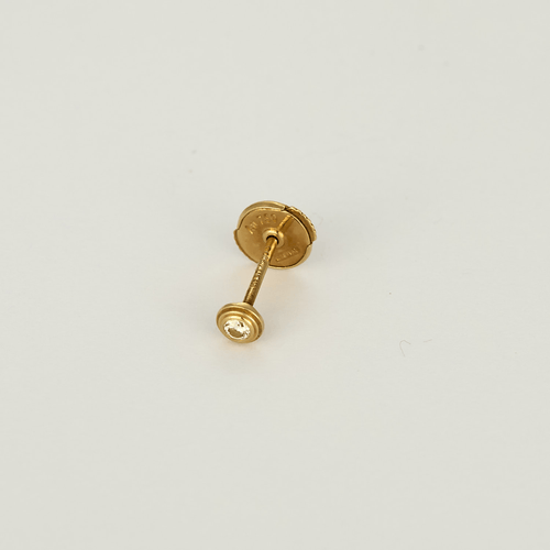 Cartier - Cartier of love - Yellow gold and diamond earrings