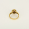 Ring Daisy in yellow gold, ruby: 0.50 carat and diamonds: 0.10 carat