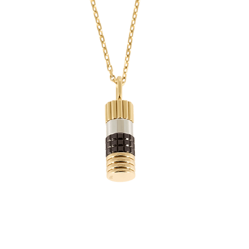 Boucheron - Quatre - Three-tone gold and brown PVD necklace