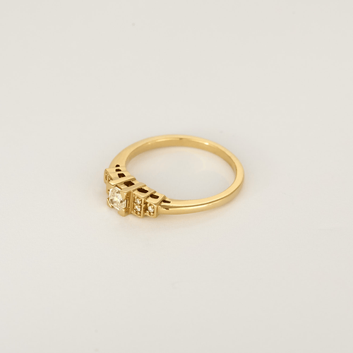 Mauboussin Bague Un Printemps 1930 n°2" en Or jaune 18k Diamant