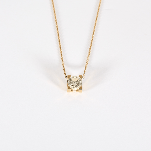 Cartier - C av Cartier - Halsband i gult guld och diamant 1,30 carat