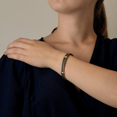 FRED - Force 10 - Steel and gold bracelet. Vintage
