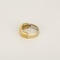 Vintage ring in white gold and yellow gold