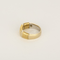 Vintage ring in white gold and yellow gold
