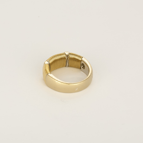 Vintage ring in white gold and yellow gold