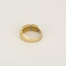 Vintage ring in white gold and yellow gold