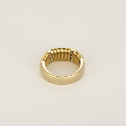 Vintage ring in white gold and yellow gold