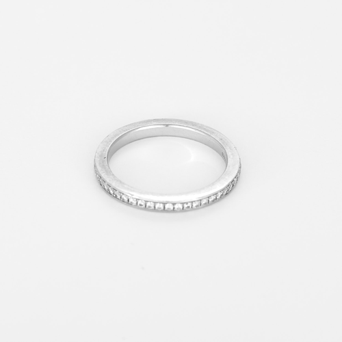 DE BEERS - Ehering amerikanisch in Platin und Diamanten