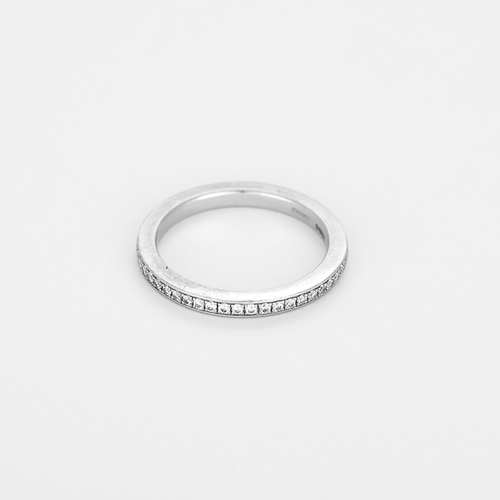 DE BEERS - Ehering amerikanisch in Platin und Diamanten