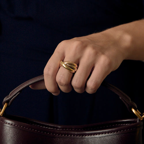 CARTIER - Trinity - Střední model - Snubní prsten tři zlaté