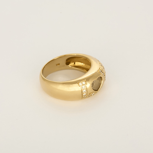 Chopard - Happy Diamond Love - Prsten ze žlutého 18k zlata s diamantem