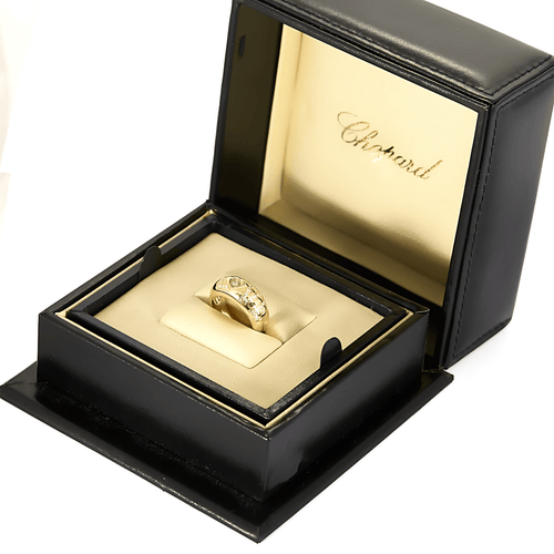 Chopard - Happy Diamond Love - Prsten ze žlutého 18k zlata s diamantem