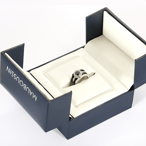 Mauboussin - Det sorte værk - Ring i hvidguld, sort diamant og diamanter