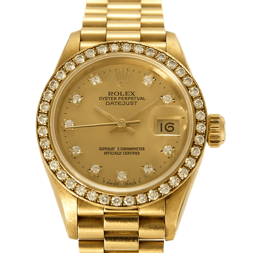 Rolex Montre Datejust en or jaune et diamants 58 Facettes DV32300-1