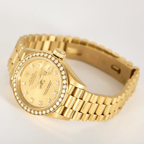 Rolex Montre Datejust en or jaune et diamants 58 Facettes DV32300-1