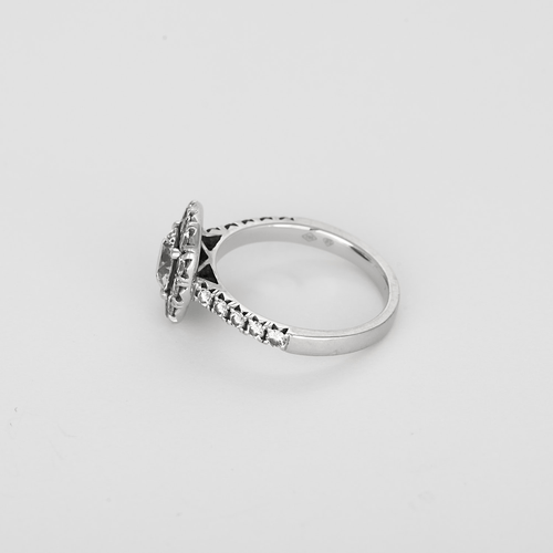 Inel <div data-glossary-id="2077145">Solitaire</div> din aur alb și diamante