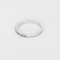 Elegant half <div data-glossary-id="2076541">wedding band</div> in white gold and diamonds